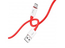 Кабель USB - micro USB Hoco X87 Magic 100см 2,4A  (red) (220489)