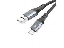 Кабель USB - micro USB Hoco X92 (silicone) 300см 2,4A  (black) (220470)