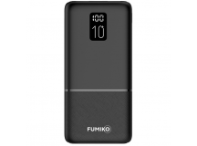 Внешний аккумулятор 10000 mAh FUMIKO PB10 (2USB/PD/Micro/дисплей) черный