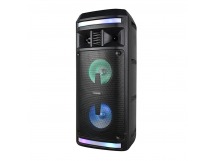 Портативная колонка FUMIKO Sample FBS41-01 (Bl/USB/TF/FM/AUX/микр/ПДУ/цветомуз/30Вт) черная