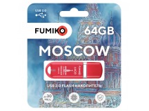 64GB накопитель FUMIKO Moscow красный