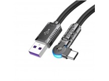 Кабель USB - Type-C Hoco U118 100W 120см 5A  (black) (221392)