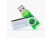 Флэш накопитель USB  8 Гб Exployd 530 (green) (74346)