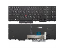 Клавиатура для Lenovo ThinkPad P15 (2nd gen) черная с подсветкой