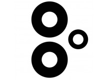 Стекло камеры для Xiaomi Poco X5 5G (22111317PG) (комплект 3 шт.) Черный