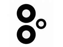 Стекло камеры для Xiaomi Redmi 12 4G (23053RN02Y) (комплект 3 шт.) Черный