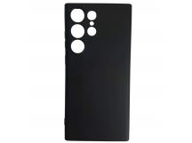 Чехол силиконовый Samsung S23 Ultra Silicone Cover без лого черный