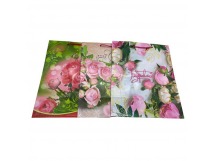 Пакет бумажный с ручками 26х13х32 из ламинированной бумаги Микс 1