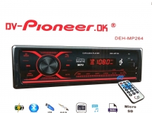 Автомагнитола Pioneeir DEH-MP 264 (Bluetooth/2USB/AUX/FM/пульт)