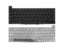 Клавиатура для Apple MacBook Pro 16" Retina A2141 Late 2019 черная (горизонтальный Enter)