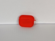 Чехол для Airpods Pro 2 Silicone case, с карабином, красный