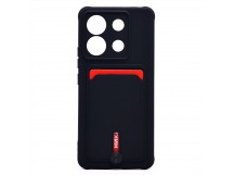 Чехол-накладка - SC304 с картхолдером для "Xiaomi Redmi Note 13 Pro" (black) (223989)