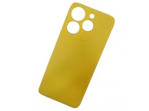 Чехол силиконовый Tecno Spark 10 Pro Soft Touch матовый желтый