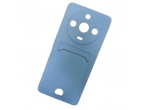 Чехол силиконовый Realme 11 Pro 5G матовый цветной с визитницей голубой