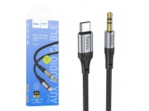 Кабель AUX HOCO UPA26 Type-C - 3.5mm (черный)