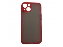 Чехол iPhone 15 Противоударный Матовый Красный