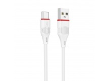 Кабель USB - micro USB Borofone BX17 Enjoy (повр. уп) 100см 2,4A  (white) (223672)