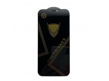 Защитное стекло iPhone 12 Mini (Golden Armor Антишпион OG ESD) тех упаковка Черное