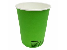 Стакан бумажный кофейный 250мл 80мм зеленый биоразлагаемый 1/50/1000шт  