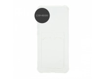 Чехол с кармашком противоударный для Realme 8/8 Pro прозрачный (001)