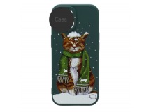 Чехол-накладка NEW ERA Winter для Apple iPhone 14 Pro Max/6.7 (006) темно зеленый