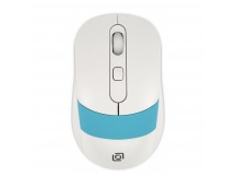 Мышь Оклик 310MW белый/синий оптическая (3200dpi) беспроводная USB для ноутбука (3but) [12.12], шт