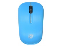 Мышь Оклик 525MW черный/голубой оптическая (1000dpi) беспроводная USB для ноутбука (3but) [12.12], шт