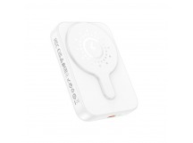 Внешний аккумулятор HOCO J117A 10000 mAh PD 20W с беспроводной зарядкой (белый)