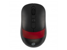 Мышь Оклик 310MW черный/красный оптическая (3200dpi) беспроводная USB для ноутбука (3but) [16.12], шт