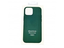 Чехол для iPhone 13 Mini Silicone Case, Magsafe с анимацией, зеленый