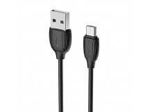 Кабель USB - micro USB Borofone BX19 (повр. уп) 100см 2,4A  (black) (227702)