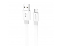 Кабель USB - micro USB Borofone BX89 100см 2,4A (white/gray) (217508)