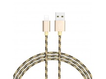 Кабель USB - Apple lightning Borofone BX24 Ring (повр. уп) 100см 2,4A  (gold) (223364)