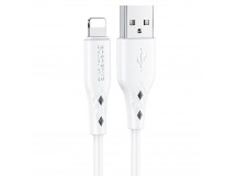 Кабель USB - Apple lightning Borofone BX48 (повр. уп) 100см 2,4A  (white) (223403)