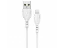 Кабель USB - Apple lightning Borofone BX51 (повр.уп.) 100см 2,4A  (white) (221300)