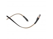 Кабель USB - Apple lightning Hoco U39 (повр. уп) 120см 2,4A  (gold/black) (223480)