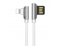 Кабель USB - Apple lightning Hoco U42 (повр. уп) 120см 2,4A  (white) (223481)