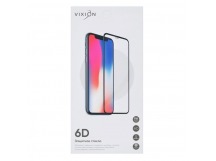 Защитное стекло 6D для Vivo V21E 4G/V23e 4G/V25/V25e (черный) (VIXION)
