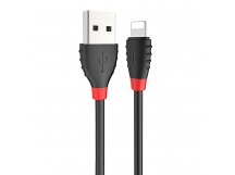 Кабель USB - Apple lightning Hoco X27 Excellent (повр. уп) 120см 2,4A  (black) (223536)