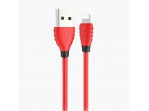 Кабель USB - Apple lightning Hoco X27 Excellent (повр. уп) 120см 2,4A (red) (214617)