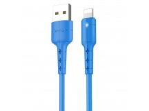 Кабель USB - Apple lightning Hoco X30 Star (повр. уп) 120см 2A  (blue) (223542)