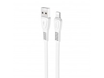 Кабель USB - Apple lightning Hoco X40 Noah Charging (повр. уп) 100см 2,4A  (white) (223569)