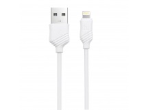 Кабель USB - Apple lightning Hoco X6 Khaki (повр. уп) 100см 2,4A  (white) (223582)