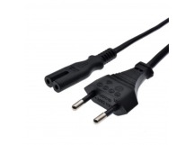Кабель питания (евровилка - 2 pin, 1,5 м) Черный