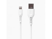 Кабель USB - Apple lightning SKYDOLPHIN S49LB (повр. уп) 200см 3A  (white) (223618)