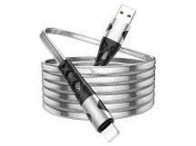 Кабель USB - Apple lightning Hoco U105 120см 2,4A  (silver) (220596)