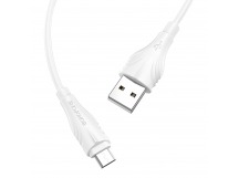 Кабель USB - micro USB Borofone BX18 (повр. уп) 100см 2,4A  (white) (227985)