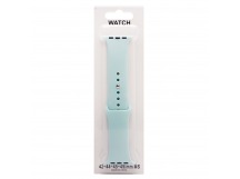 Ремешок - ApW Sport Band Apple Watch 42/44/45мм силикон на кнопке (S) (light mint) (227882)