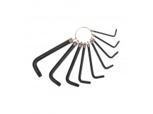 Набор ключей имбусовых T10-T50, CrV, 9 шт., оксидированные, на кольце Torx Kranz