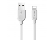 Кабель USB - Apple lightning Borofone BX14 (повр. уп) 100см 2,4A  (white) ()